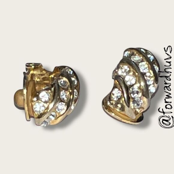 Bundle Sale 3 for $15 | Clip On Earrings READ - Missing Rhinestone - Picture 7 of 10